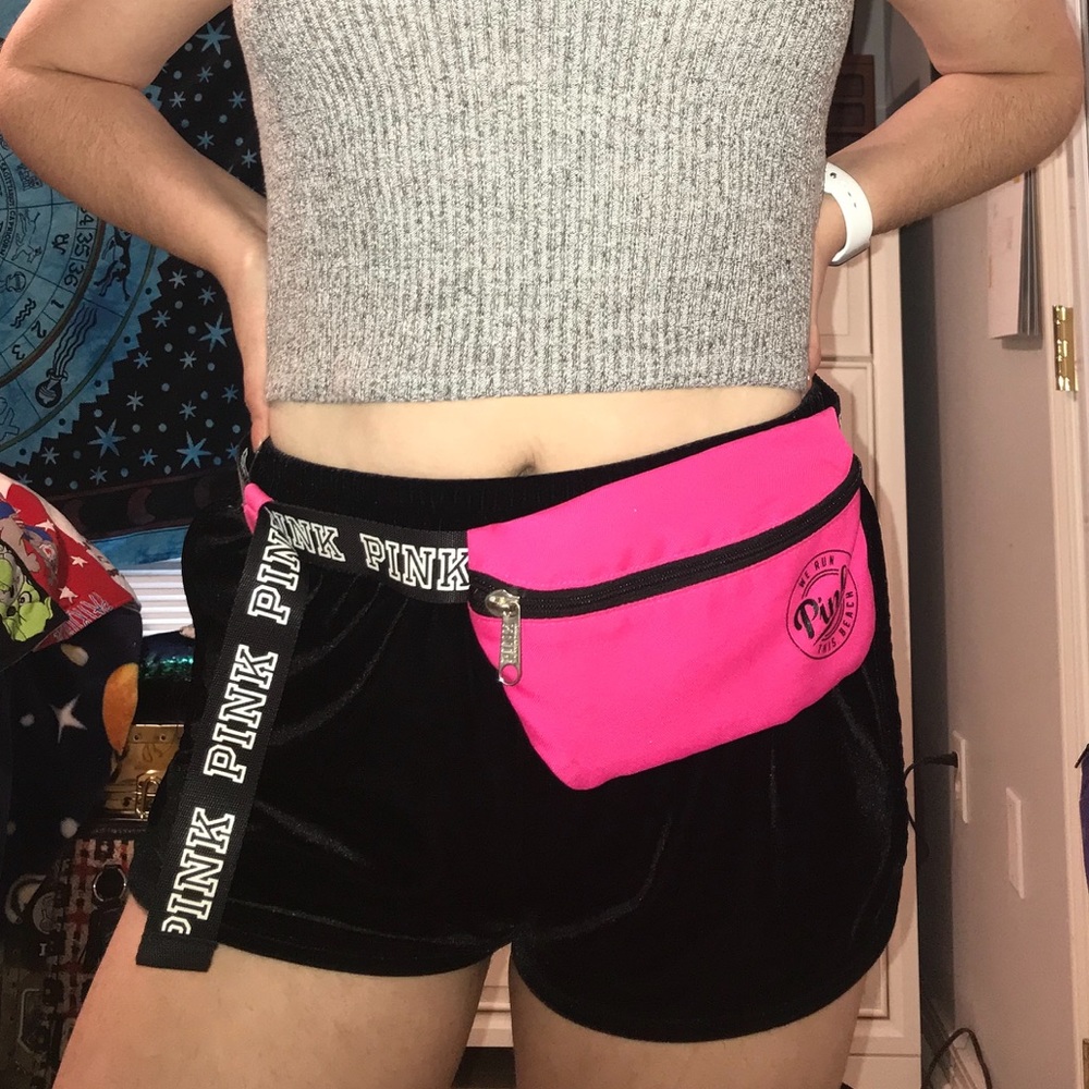 PINK fanny pack & matching koozie